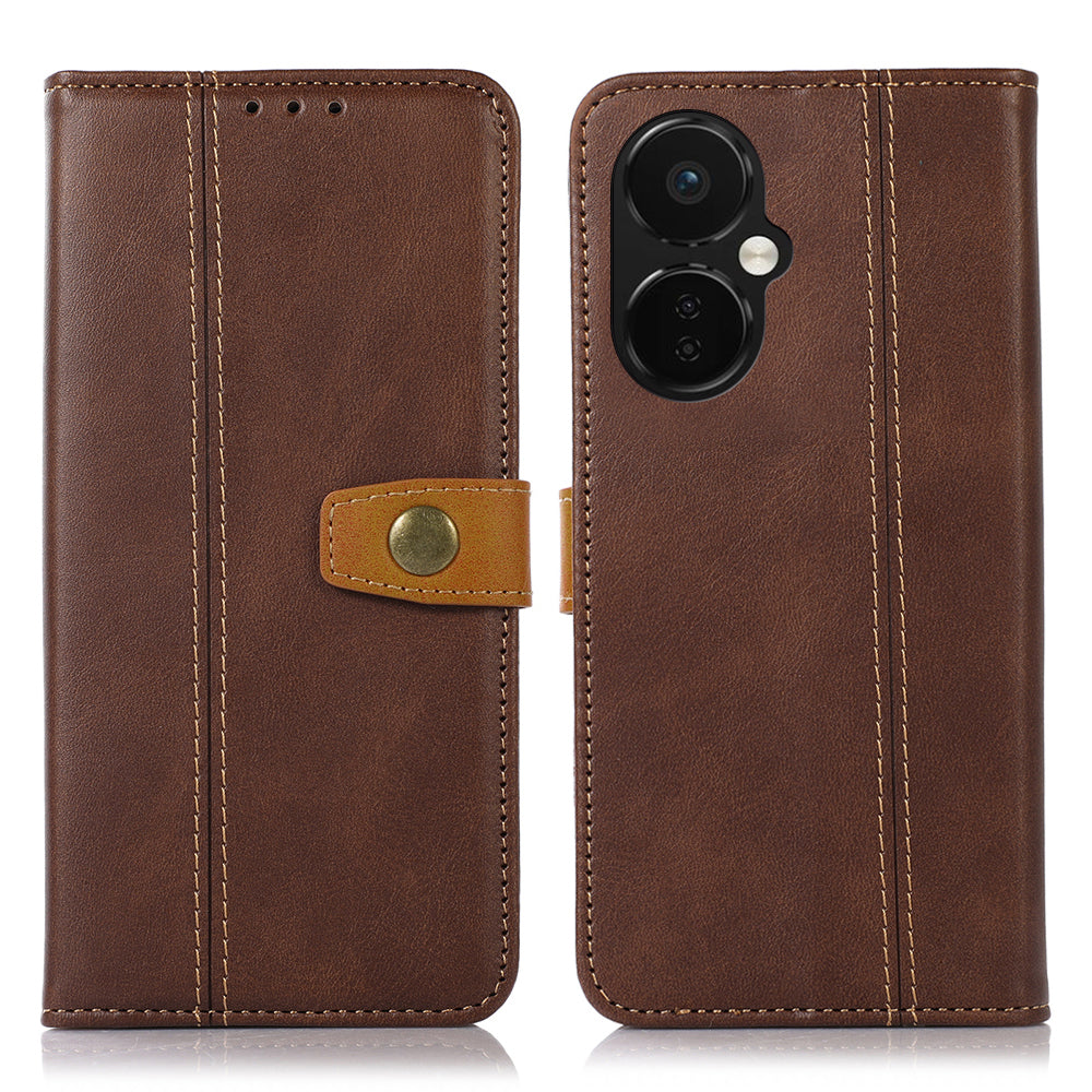 For OnePlus Nord CE 3 Lite 5G Nord N30 5G Calf Texture Phone Case PU Leather Stand Phone Wallet Cover For OnePlus Nord CE 3 Lite 5G Nord N30 5G Calf Texture Phone Case PU Leather Stand Phone Wallet Cover